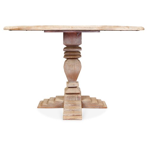 Diana 48" Round Dining Table, Weathered Sand 2 Diana 48" Round Dining Table, Weathered Sand