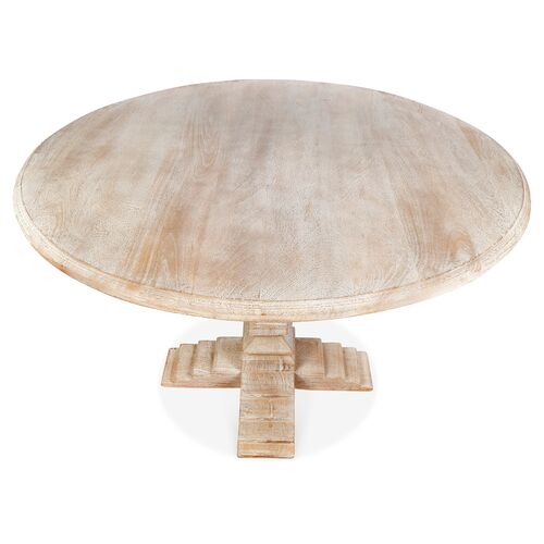 Diana 48" Round Dining Table, Weathered Sand 3 Diana 48" Round Dining Table, Weathered Sand