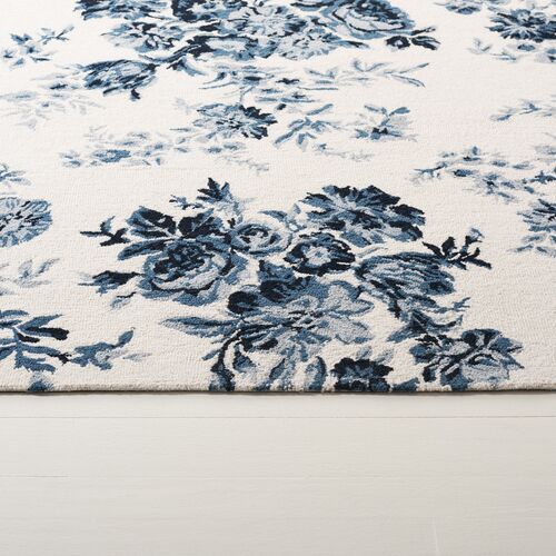 Sawyer Rug, Ivory/Navy 2 Sawyer Rug, Ivory/Navy