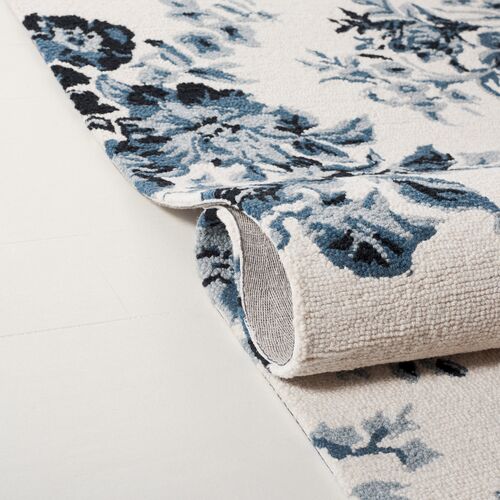 Sawyer Rug, Ivory/Navy 3 Sawyer Rug, Ivory/Navy