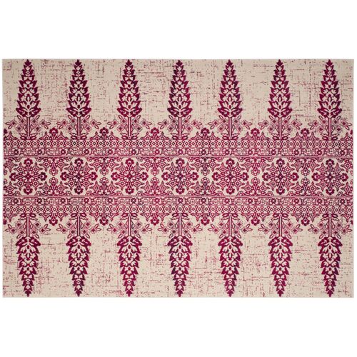 Marthiam Rug, Ivory/Fuchsia 1 Marthiam Rug, Ivory/Fuchsia