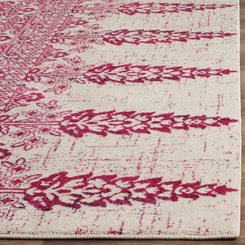 Marthiam Rug, Ivory/Fuchsia 2 Marthiam Rug, Ivory/Fuchsia