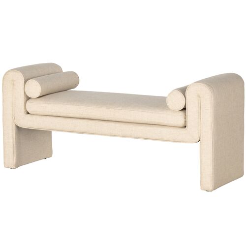 London Accent Bench, Cream Performance 1 London Accent Bench, Cream Performance