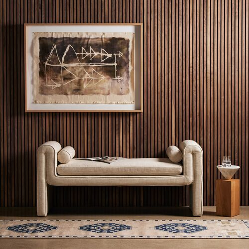London Accent Bench, Cream Performance 2 London Accent Bench, Cream Performance