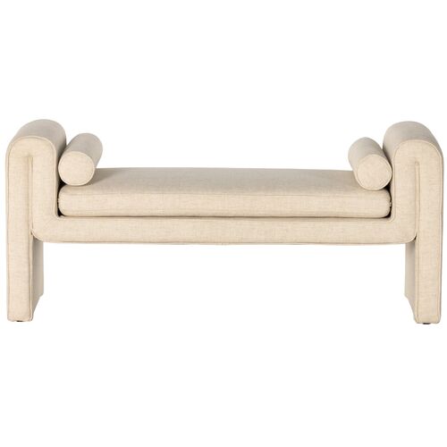 London Accent Bench, Cream Performance 3 London Accent Bench, Cream Performance