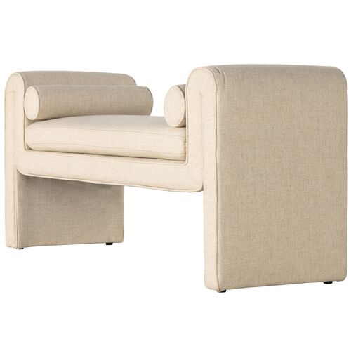 London Accent Bench, Cream Performance 5 London Accent Bench, Cream Performance