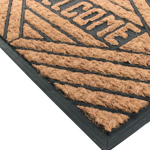 Welcome Doormat, Brown 2 Welcome Doormat, Brown
