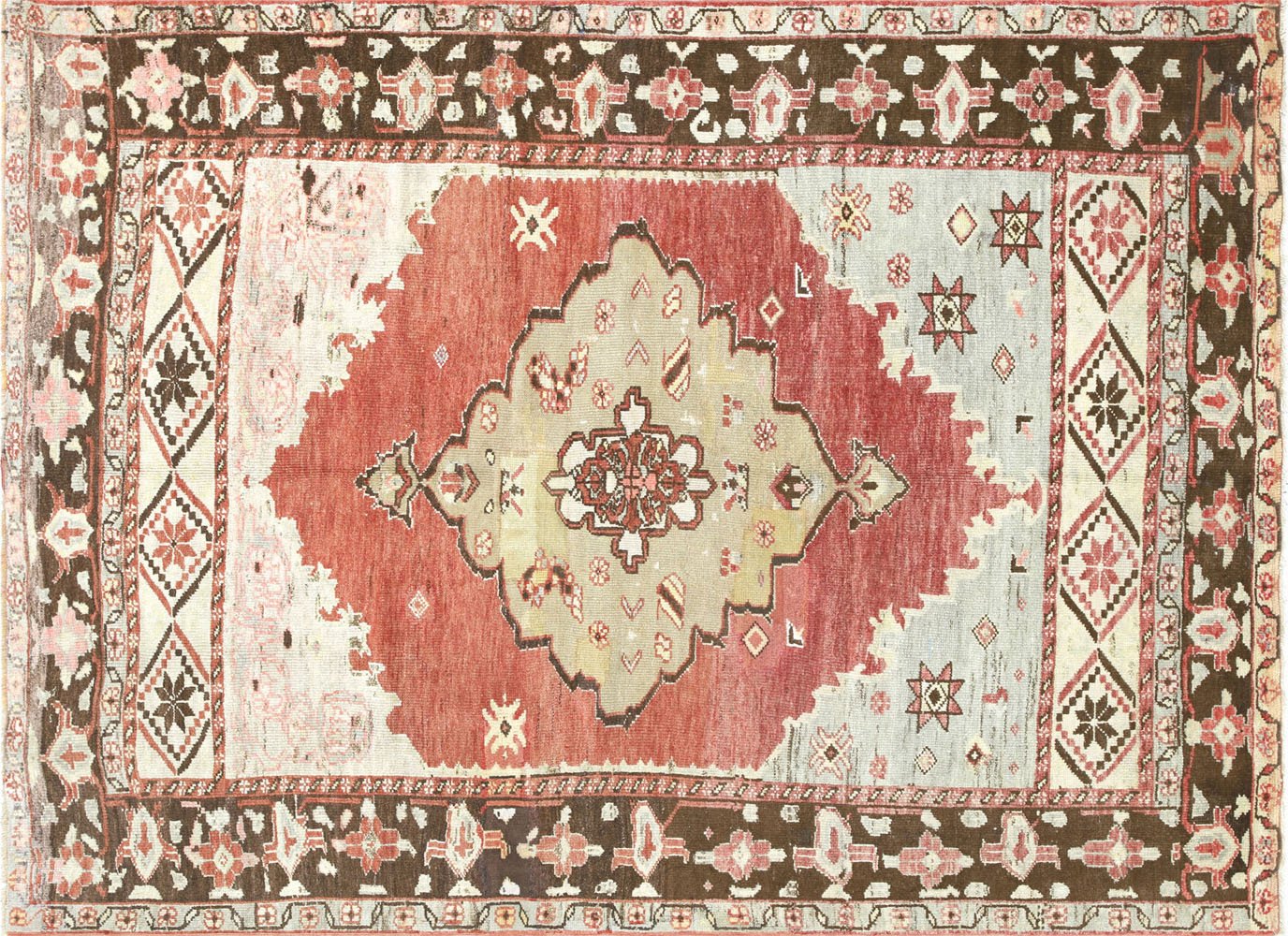 1960s Turkish Oushak Rug, 5'4" x 7'4" 1 1960s Turkish Oushak Rug, 5'4" x 7'4"