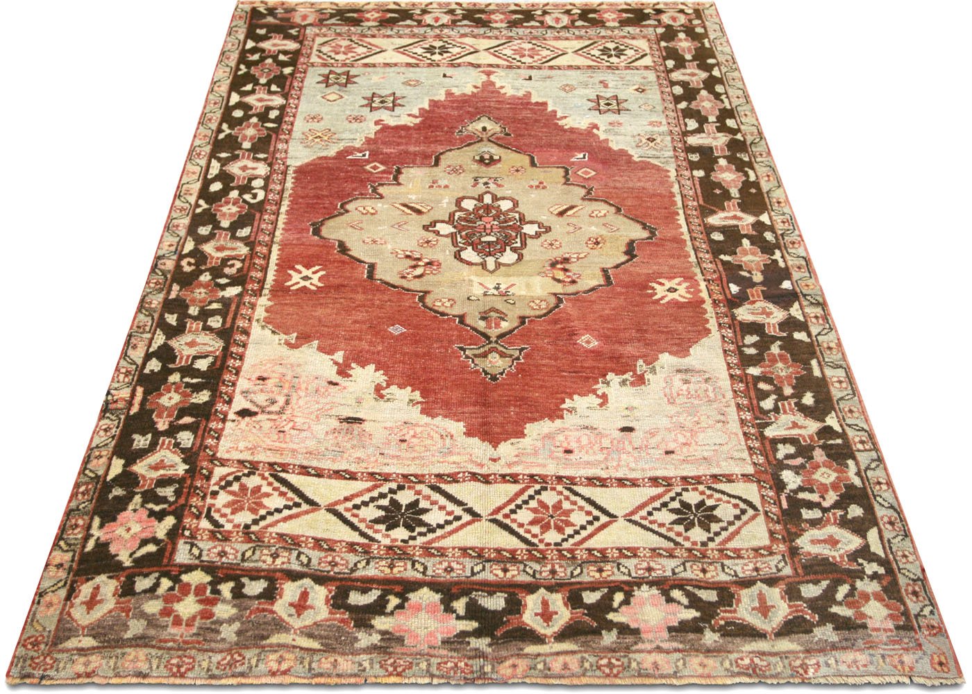 1960s Turkish Oushak Rug, 5'4" x 7'4" 6 1960s Turkish Oushak Rug, 5'4" x 7'4"