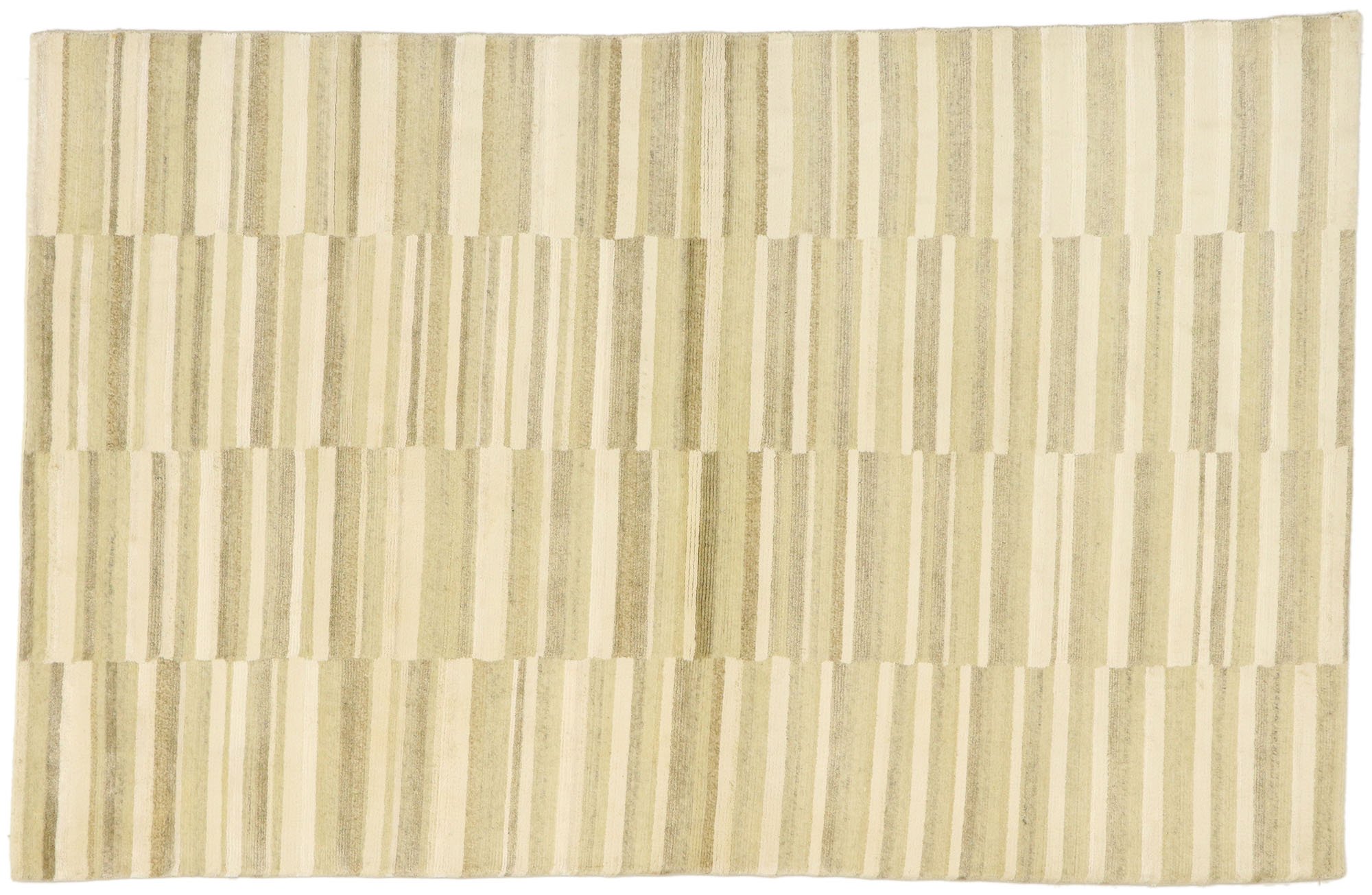 3'9" x 5'10" Neutral Striped Area Rug 1 3'9" x 5'10" Neutral Striped Area Rug