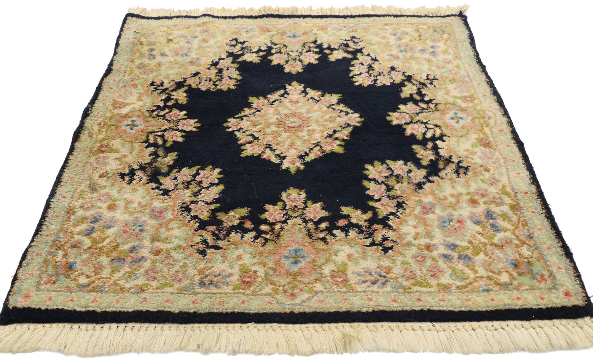 Antique Persian Kerman Rug, 3'01 x 3'06 3 Antique Persian Kerman Rug, 3'01 x 3'06