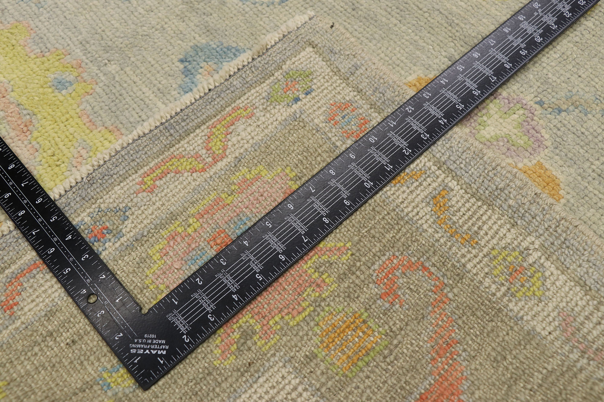 Colorful Turkish Oushak Rug, 5'02 x 7'04 5 Colorful Turkish Oushak Rug, 5'02 x 7'04