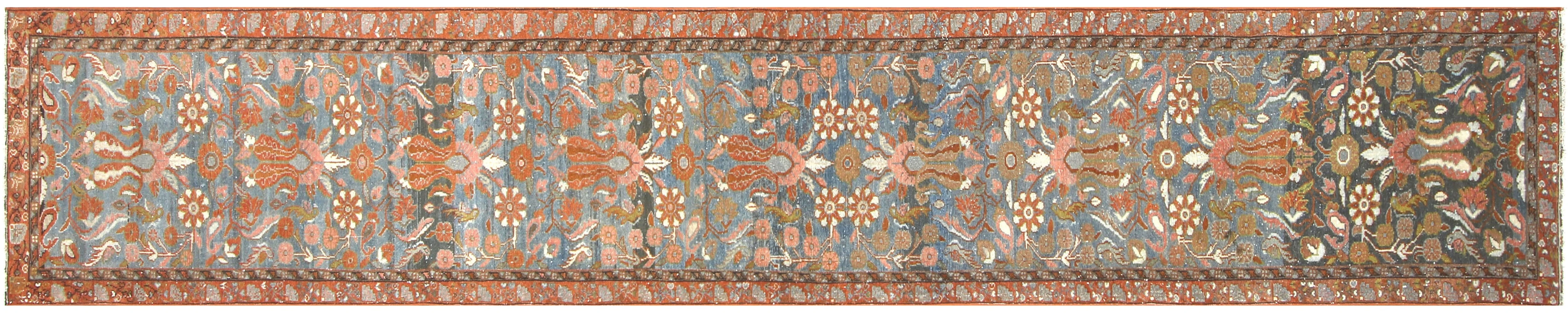 1930s Persian Malayer Runner, 2'5"x15'5" 1 1930s Persian Malayer Runner, 2'5"x15'5"