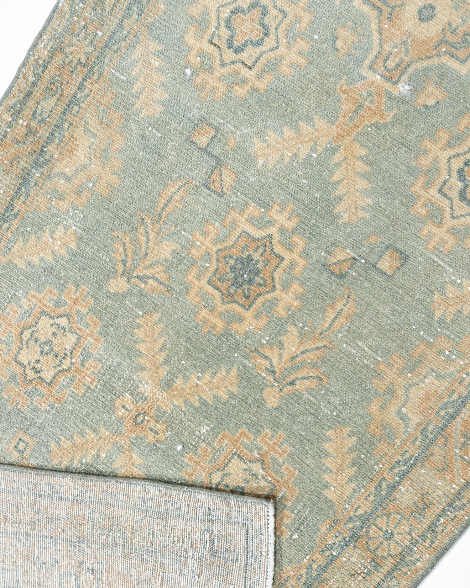 Teal Blue Bibikabad Runner 2'7"x22'8" 4 Teal Blue Bibikabad Runner 2'7"x22'8"