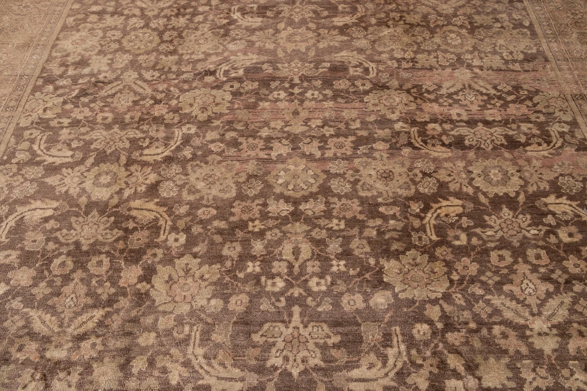Antique Persian Mahal Rug 8 Antique Persian Mahal Rug