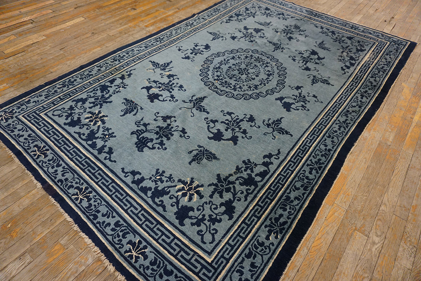 Mid 19th Century Chinese Ningxia Carpet 2 Mid 19th Century Chinese Ningxia Carpet