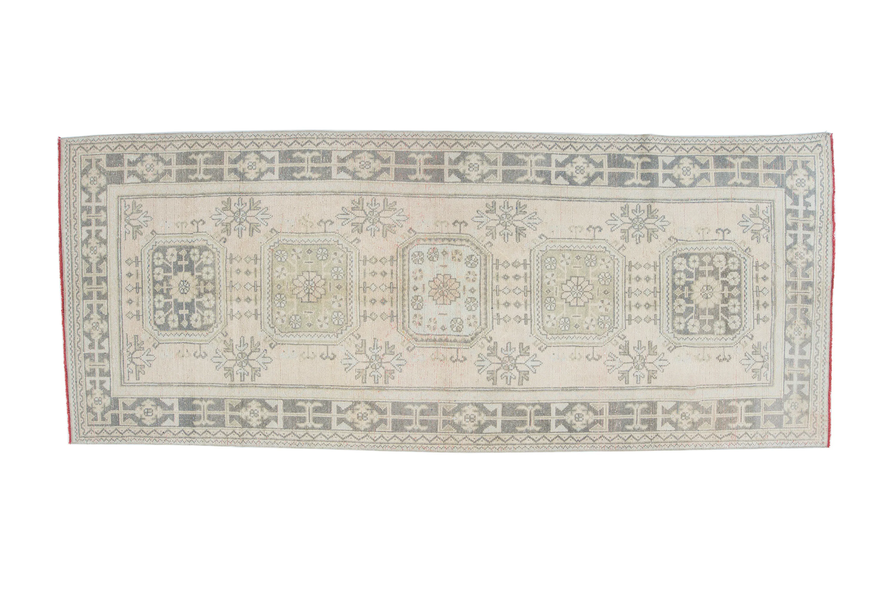 Oushak Anatolian Runner 4'5 X 10'11 1 Oushak Anatolian Runner 4'5 X 10'11