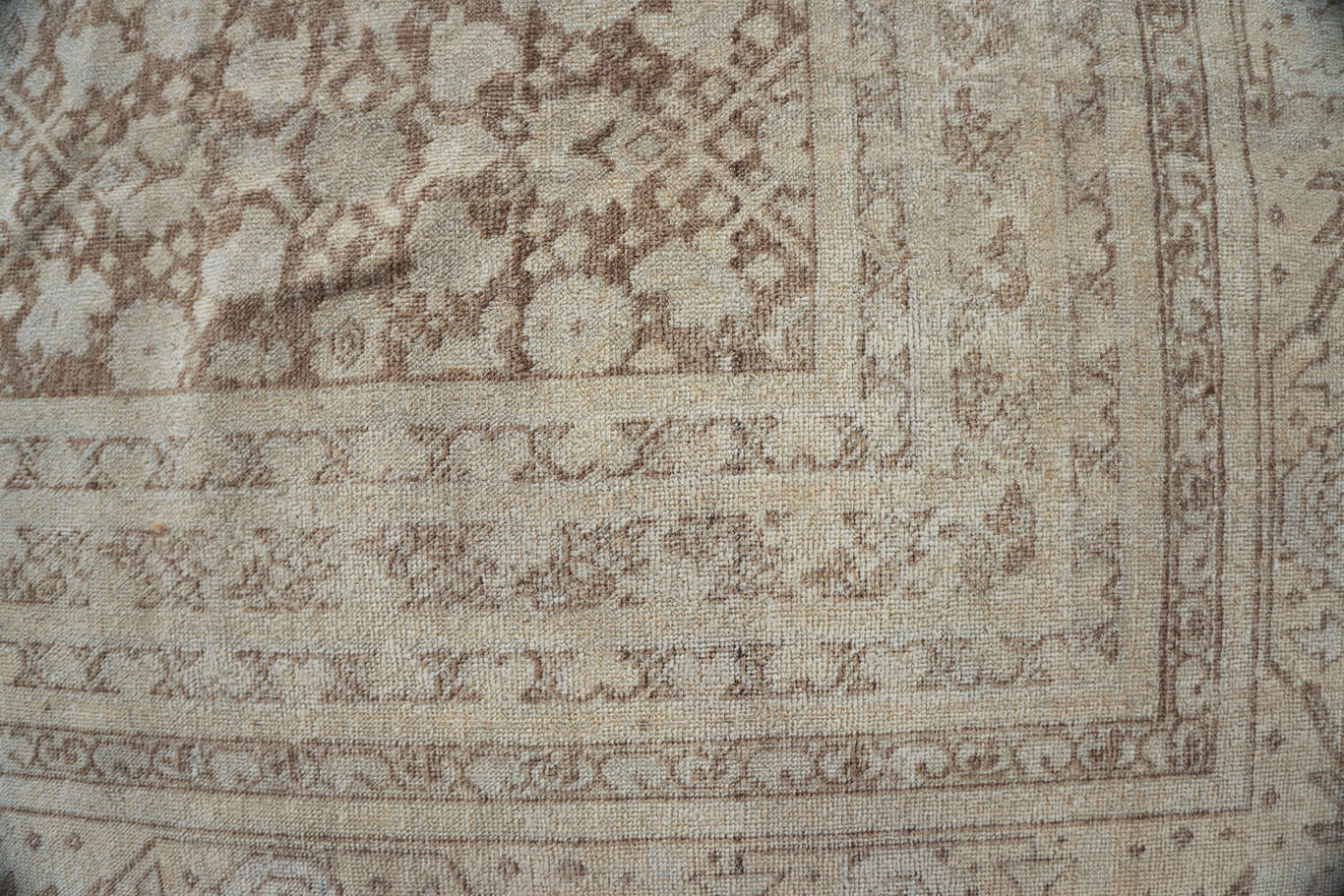 Tabriz Hand Knotted Wool Taupe 11'x14'10 3 Tabriz Hand Knotted Wool Taupe 11'x14'10