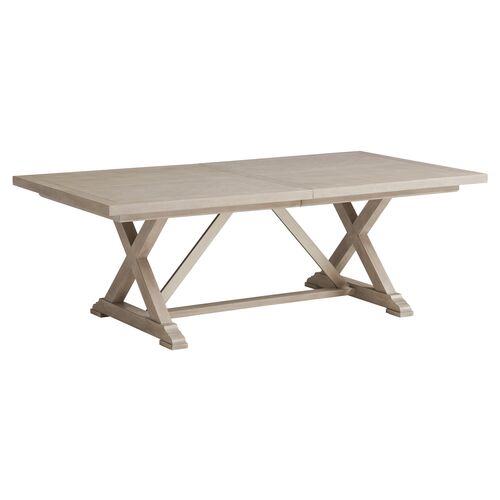 Malibu Rockpoint Rectangular Extension Dining Table, Warm Taupe 1 Malibu Rockpoint Rectangular Extension Dining Table, Warm Taupe