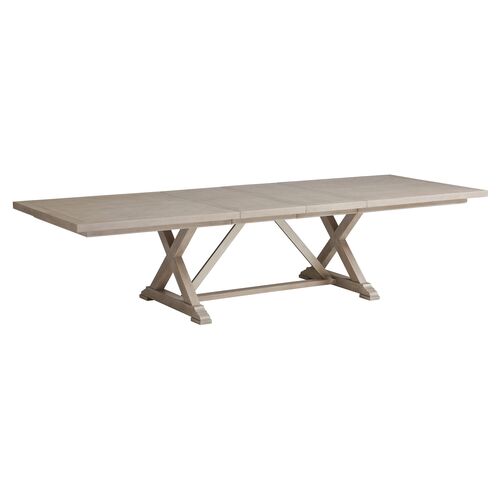 Malibu Rockpoint Rectangular Extension Dining Table, Warm Taupe 2 Malibu Rockpoint Rectangular Extension Dining Table, Warm Taupe