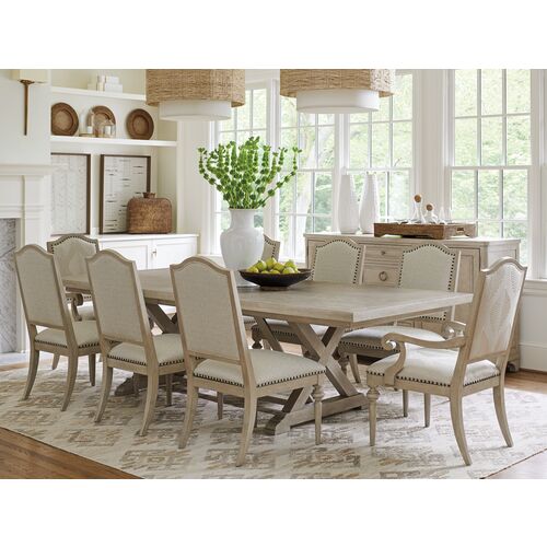 Malibu Rockpoint Rectangular Extension Dining Table, Warm Taupe 6 Malibu Rockpoint Rectangular Extension Dining Table, Warm Taupe