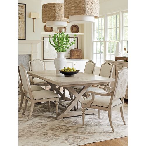Malibu Rockpoint Rectangular Extension Dining Table, Warm Taupe 8 Malibu Rockpoint Rectangular Extension Dining Table, Warm Taupe