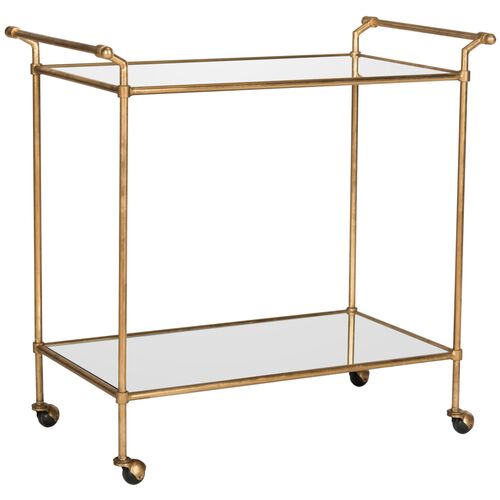 Finn Bar Cart, Gold