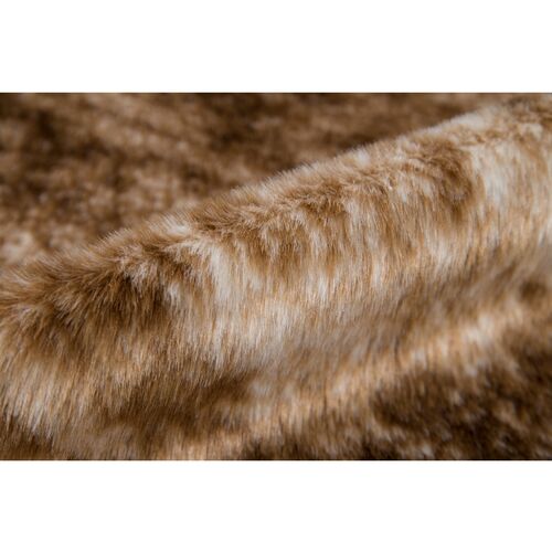 5'x8' Acadia Brindle Faux-Hide Rug, Brown 4 5'x8' Acadia Brindle Faux-Hide Rug, Brown