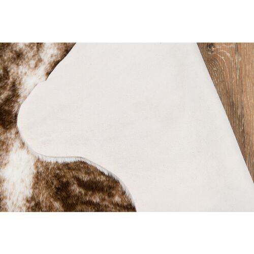 5'x8' Acadia Brindle Faux-Hide Rug, Brown 5 5'x8' Acadia Brindle Faux-Hide Rug, Brown