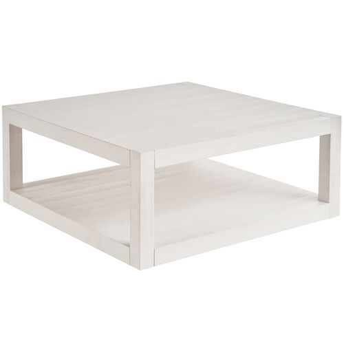 Coastal Living Marino Square Cocktail Table, White Sand 1 Coastal Living Marino Square Cocktail Table, White Sand