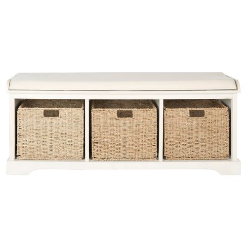 Loren 47"W Storage Bench 1 Loren 47"W Storage Bench