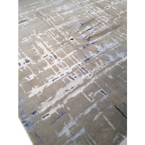 9'x12' Diamond Hand-Knotted Rug, Gray/Multi 2 9'x12' Diamond Hand-Knotted Rug, Gray/Multi