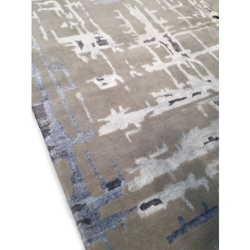 9'x12' Diamond Hand-Knotted Rug, Gray/Multi 3 9'x12' Diamond Hand-Knotted Rug, Gray/Multi