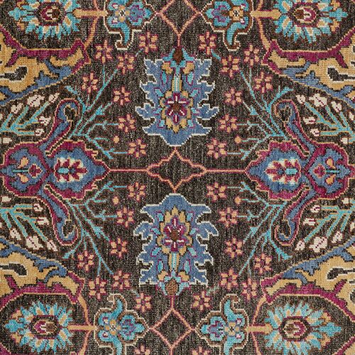 Kim Floral Hand-Knotted Rug, Multi 5 Kim Floral Hand-Knotted Rug, Multi