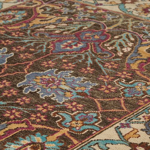 Kim Floral Hand-Knotted Rug, Multi 7 Kim Floral Hand-Knotted Rug, Multi