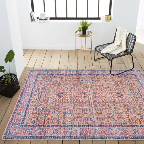 Cam Machine-Washable Rug, Multi 7 Cam Machine-Washable Rug, Multi