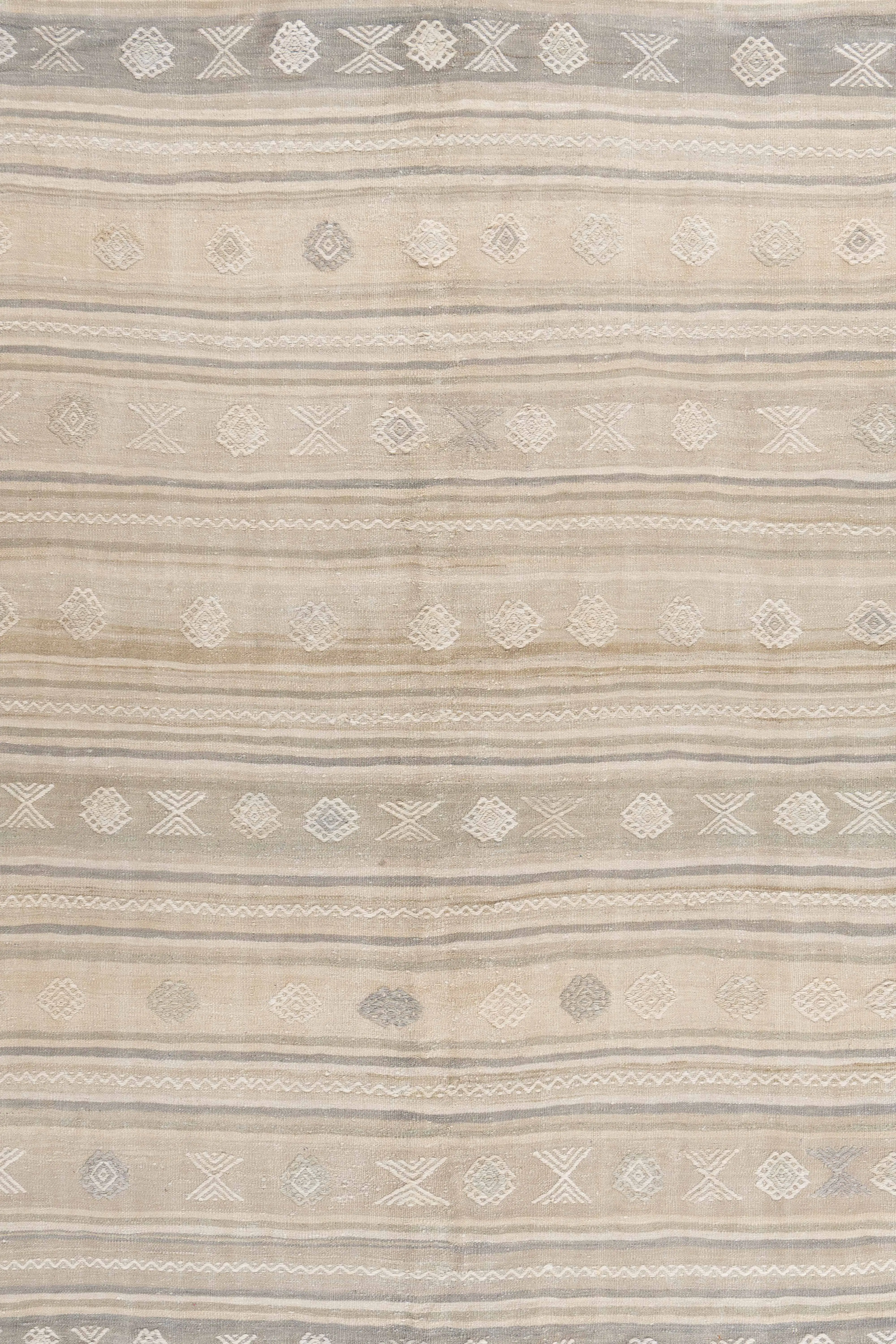 Turkish Kilim Flatweave Rug 5'5 X 10'8 6 Turkish Kilim Flatweave Rug 5'5 X 10'8