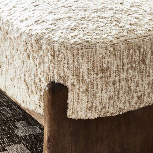 Marshall Wool Accent Bench, Solema Cream 10 Marshall Wool Accent Bench, Solema Cream