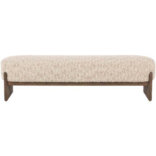 Marshall Wool Accent Bench, Solema Cream 4 Marshall Wool Accent Bench, Solema Cream
