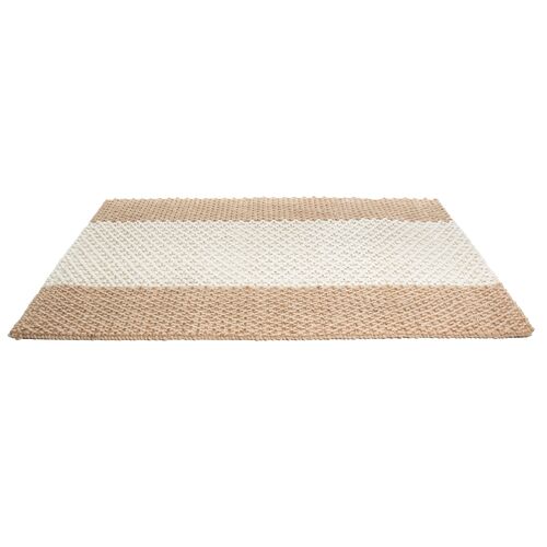 Natural Stripes Doormat, Brown 2 Natural Stripes Doormat, Brown