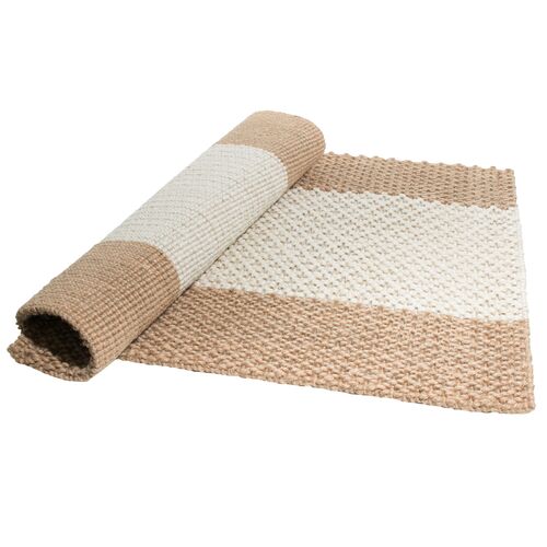 Natural Stripes Doormat, Brown 4 Natural Stripes Doormat, Brown