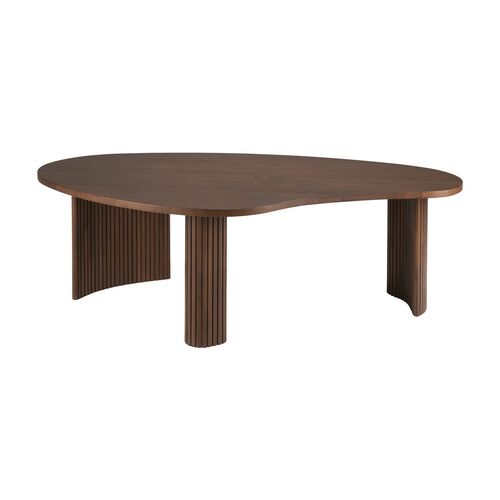 Boomerang Coffee Table, Teak Brown
