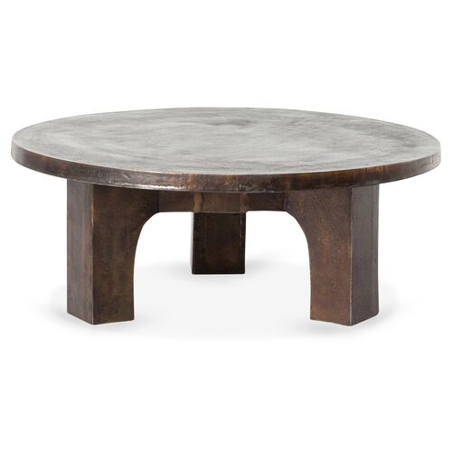 Jaxon Indoor/Outdoor Coffee Table, Antique Rust 1 Jaxon Indoor/Outdoor Coffee Table, Antique Rust
