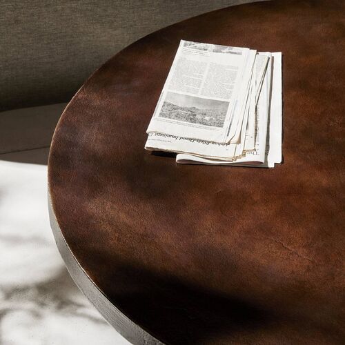 Jaxon Indoor/Outdoor Coffee Table, Antique Rust 5 Jaxon Indoor/Outdoor Coffee Table, Antique Rust