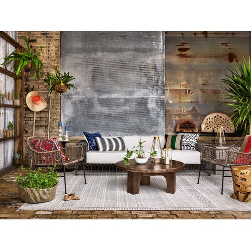 Jaxon Indoor/Outdoor Coffee Table, Antique Rust 6 Jaxon Indoor/Outdoor Coffee Table, Antique Rust