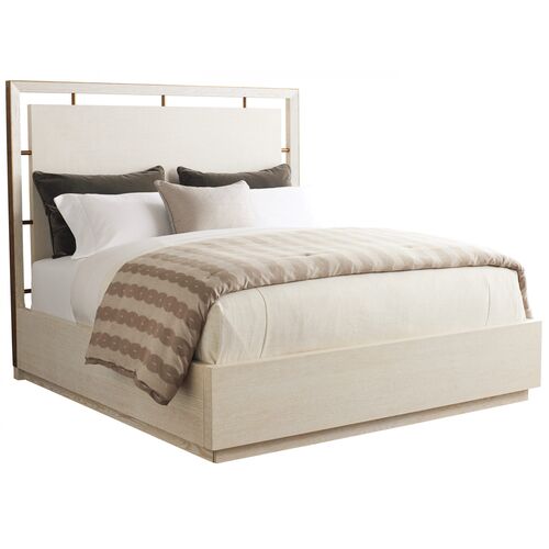 Carmel Post Ranch Panel Bed, Winter-White