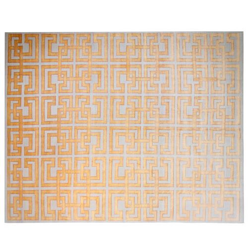 Pristine Rug, Ivory/Orange, 12x15 1 Pristine Rug, Ivory/Orange, 12x15