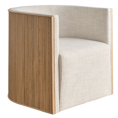 Veridian Fluted Barrel Swivel Chair 1 Veridian Fluted Barrel Swivel Chair