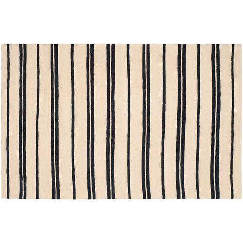 Brett Stripe Rug, Cinder, 4'x6' 1 Brett Stripe Rug, Cinder, 4'x6'