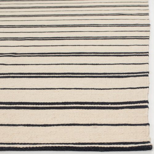 Brett Stripe Rug, Cinder, 4'x6' 2 Brett Stripe Rug, Cinder, 4'x6'